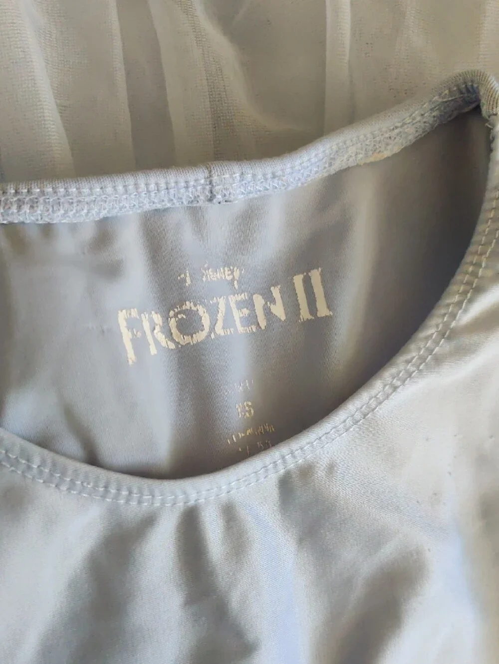 Disney Frozen II Light Blue Princess Dress Costume Size 4-5 XS - Picture 5 of 6